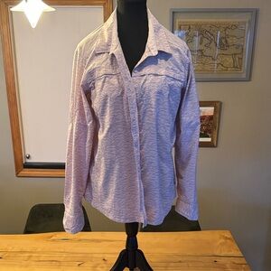 REI Women's Light Purple Button Down Shirt